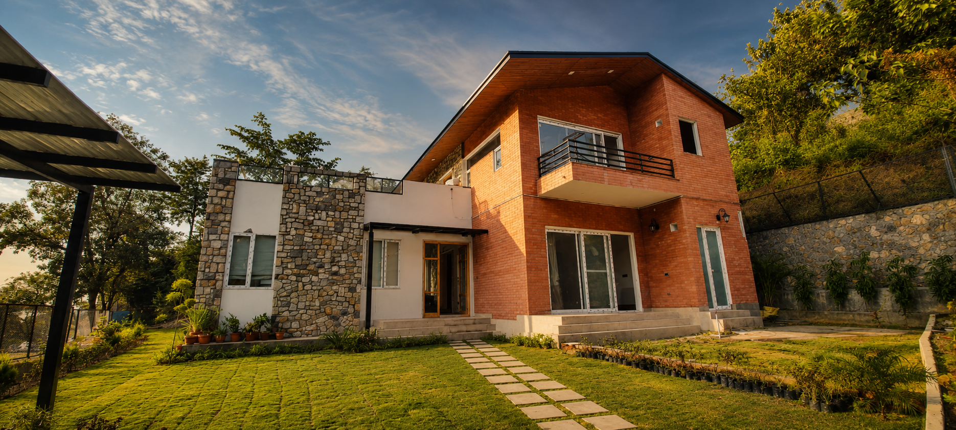 Aasharam Hill Retreat near Rishikesh — Garhwal valley hospitality concept by Dios Arch Design