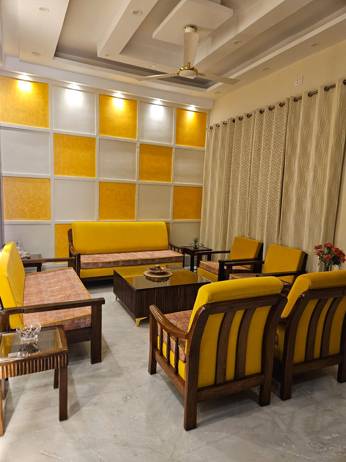Doon Devine apartment interior, IT Park Sahastradhara, Dehradun (2024) — Dios Arch Design